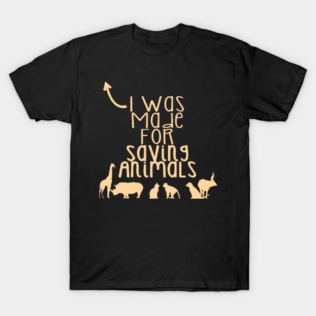 Saving Animals T-Shirt by Dojaja